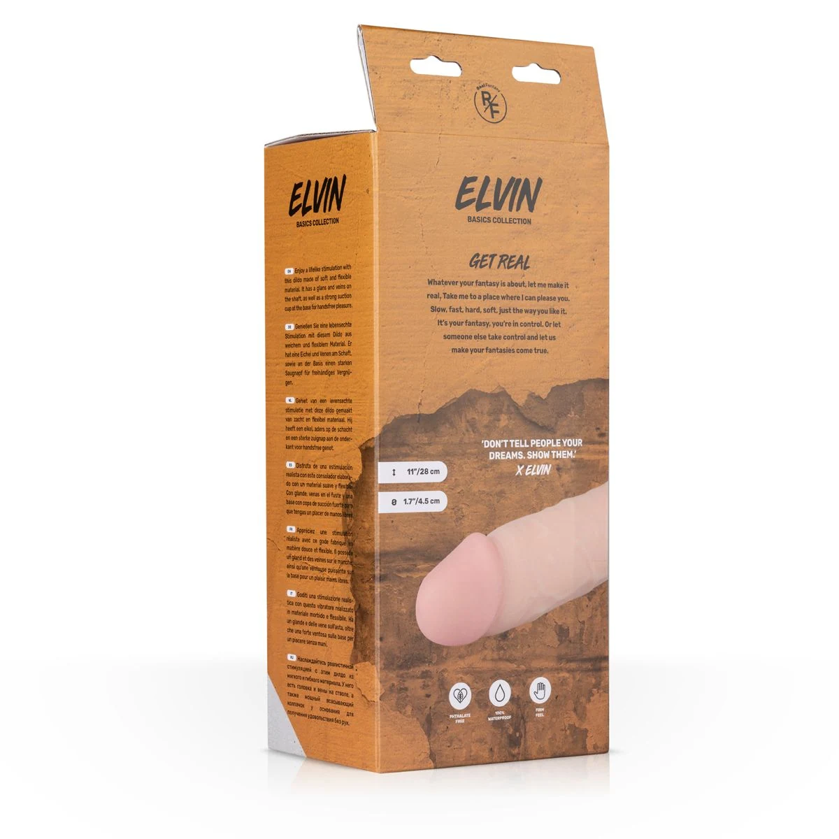 Elvin Realistische Vibrator flexibel en zacht materiaal