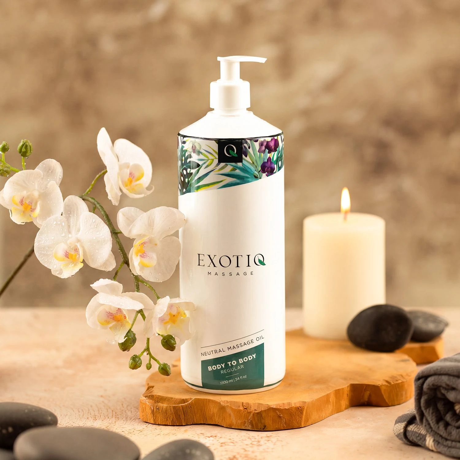 Exotiq Body To Body Oil 1L unisex massageolie