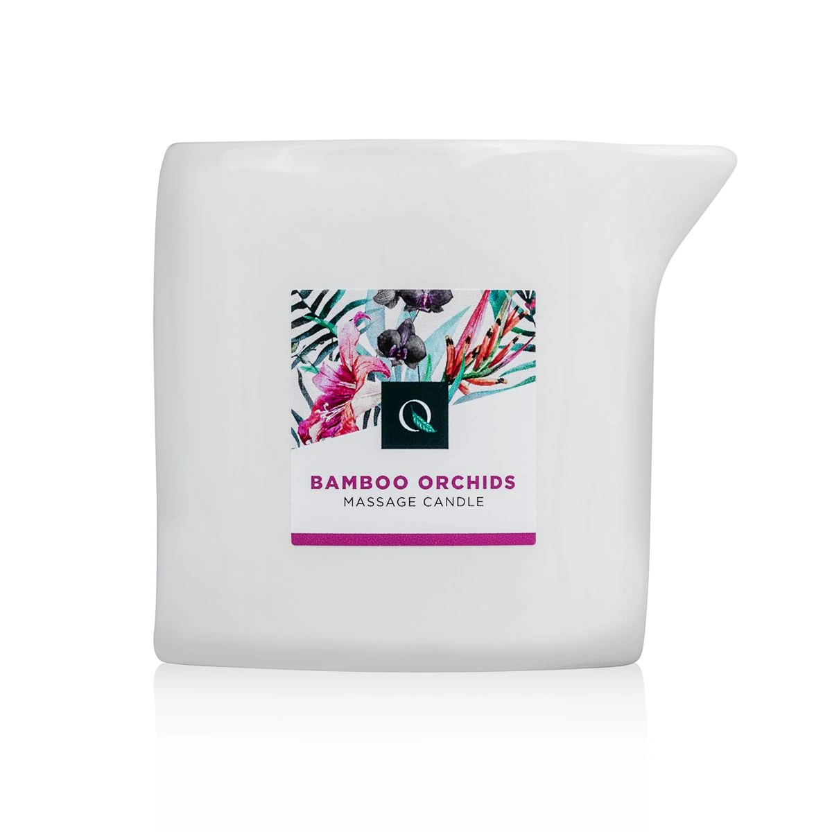 Luxe Exotiq massagekaars met bamboe orchideeëngeur, unisex