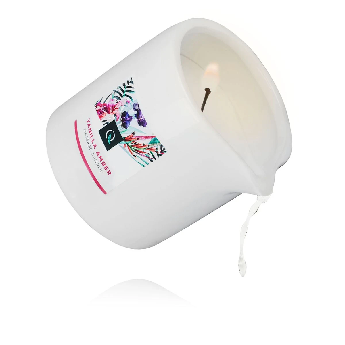 Exotiq Massagekaars Vanille Amber met vanille- en ambergeur
