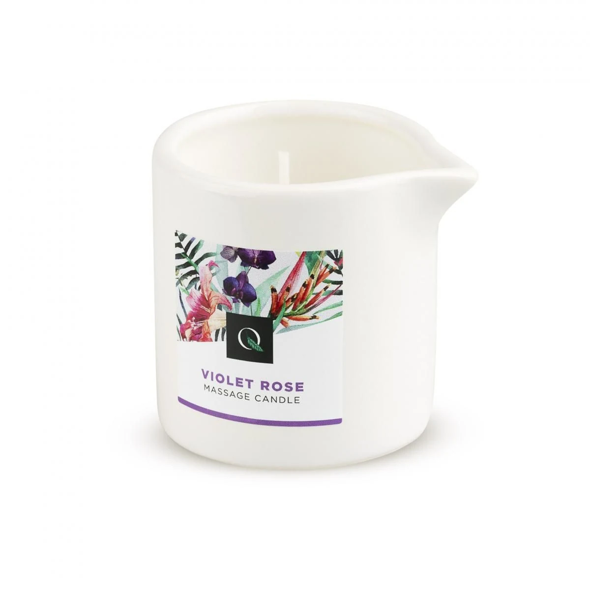 Exotiq Massagekaars Violet Rose voor zachte warme massageolie