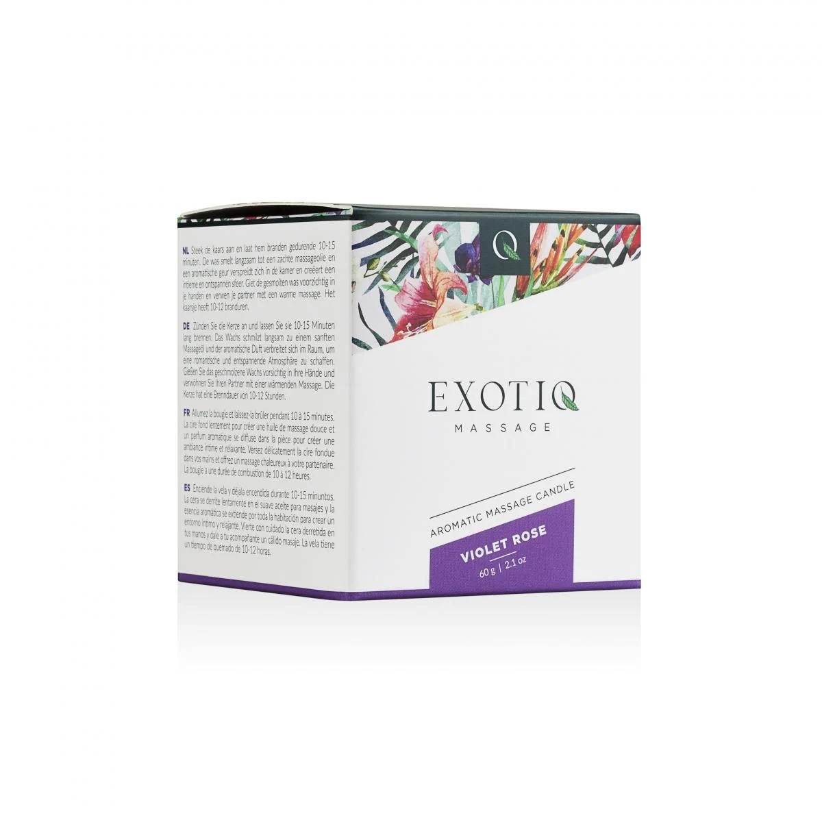 Exotiq Massagekaars Violet Rose unisex massagekaars 60g