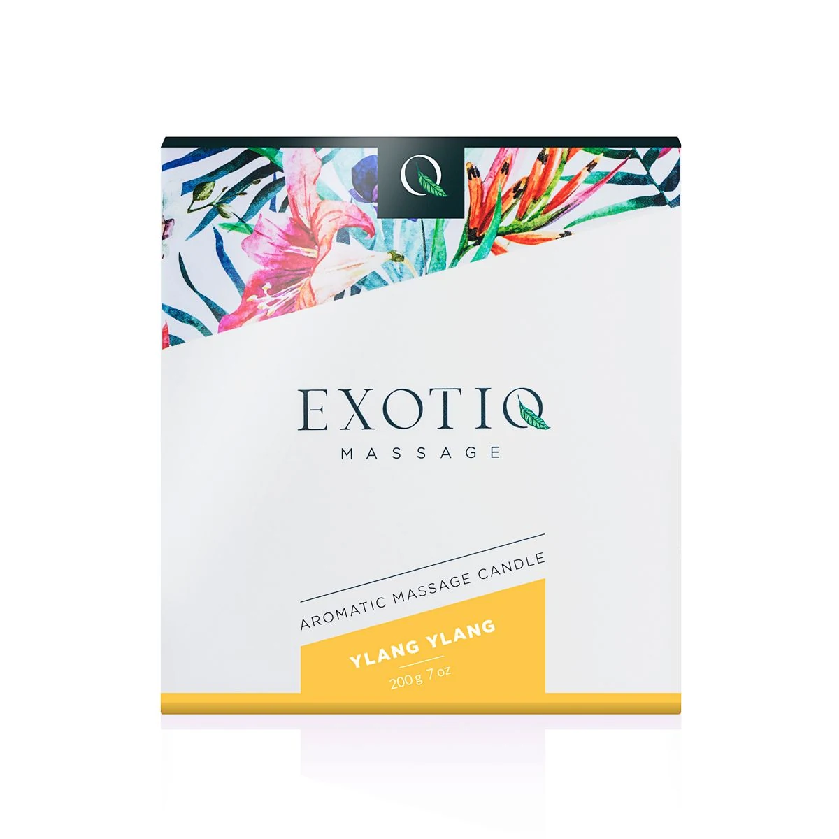 Exotiq massagekaars Ylang Ylang met stenen kaarshouder