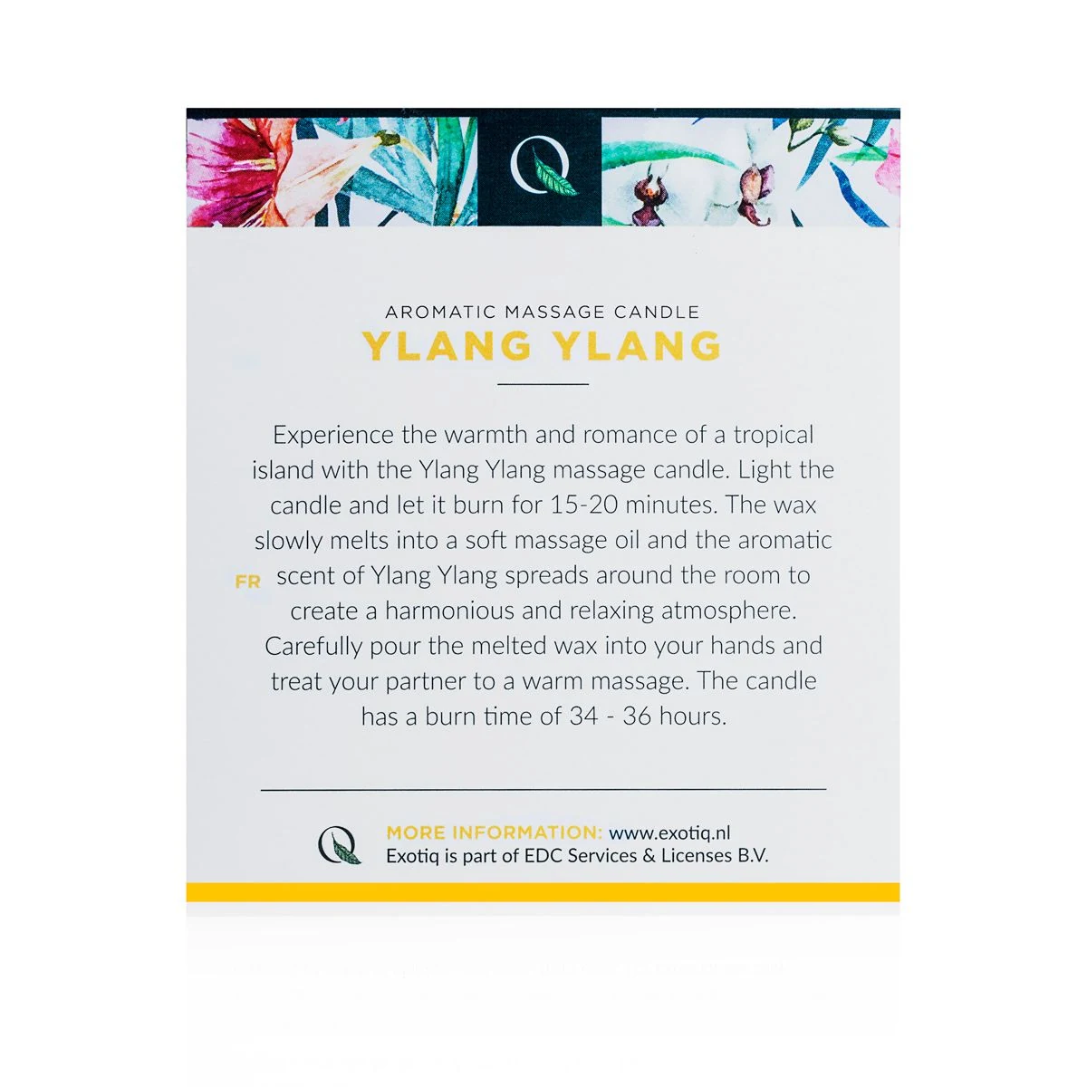Unisex massagekaars ylang ylang van Exotiq
