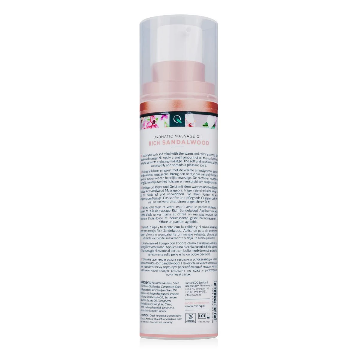 Exotiq massageolie Rich Sandalwood zacht en verzorgend