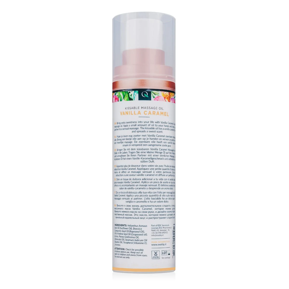 Exotiq massageolie Vanilla Caramel voor ontspannende massage