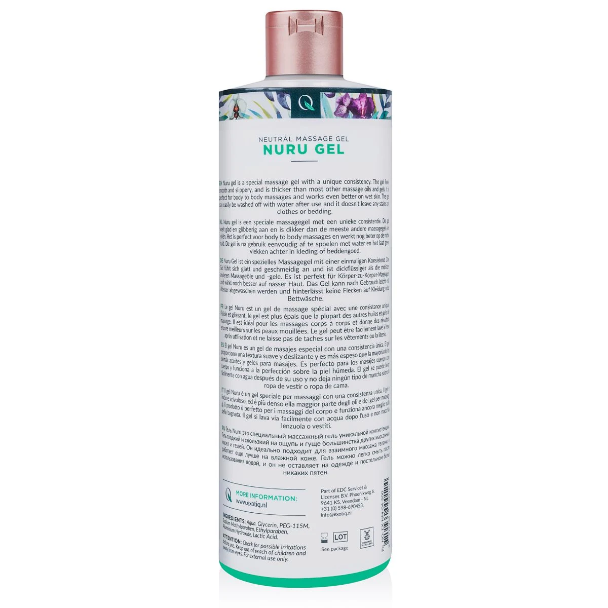 Exotiq Nuru Gel 500 ml unisex massagegel van Exotiq uit Nederland