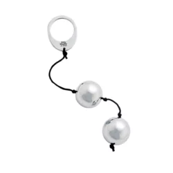 Fifty Shades geisha ballen in zilver met trekkoord