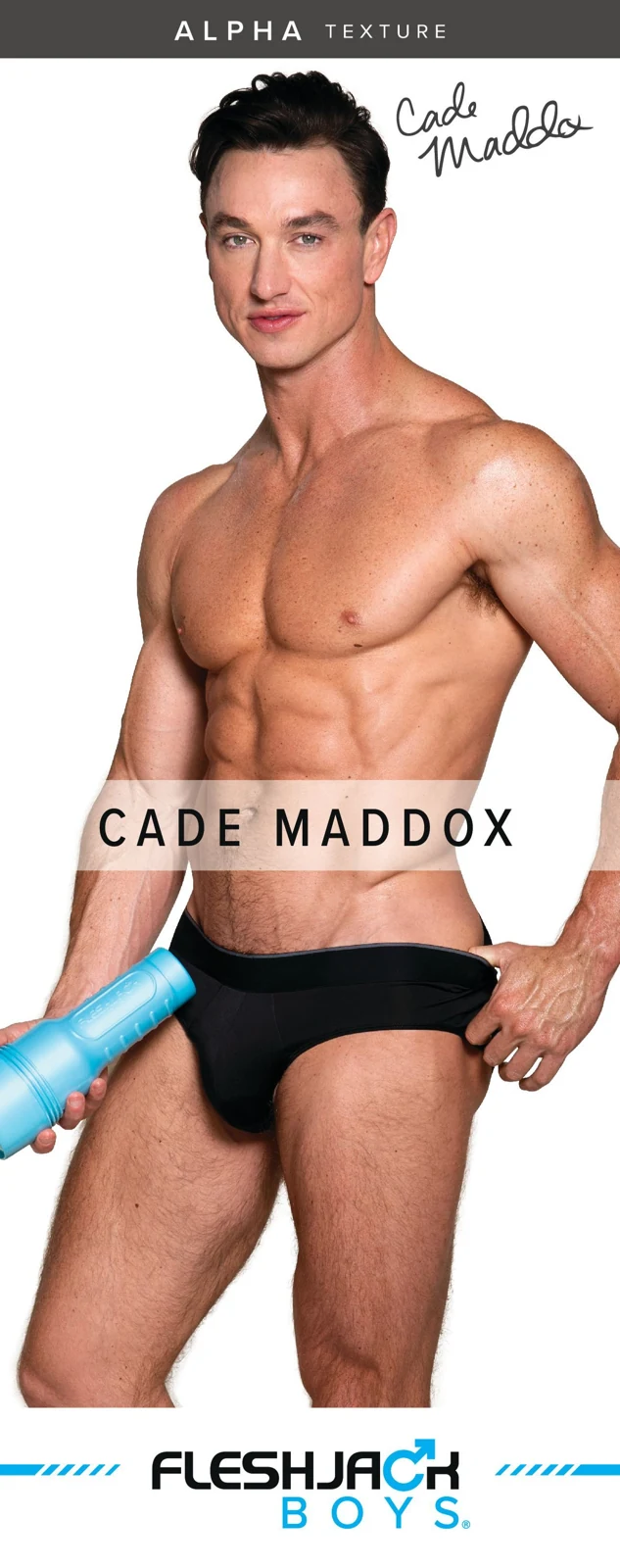 Fleshjack Boys Cade Maddox Alpha masturbator van 250 mm lengte