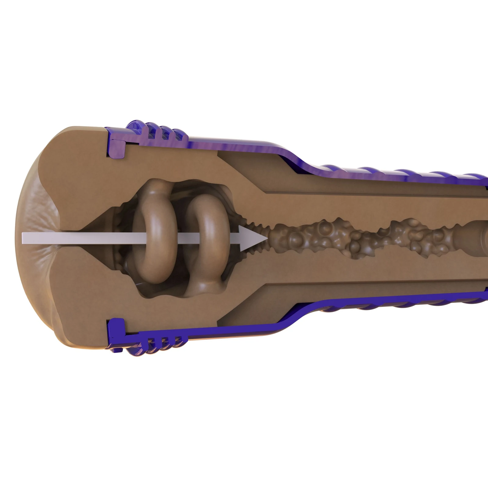 Fleshlight Boost Blast sleeve met noppen en ribbels interne structuur