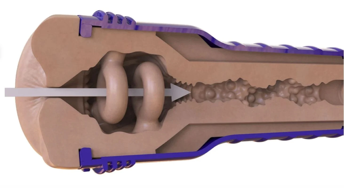 Fleshlight Boost Blast met noppen en ribbels in de interne structuur
