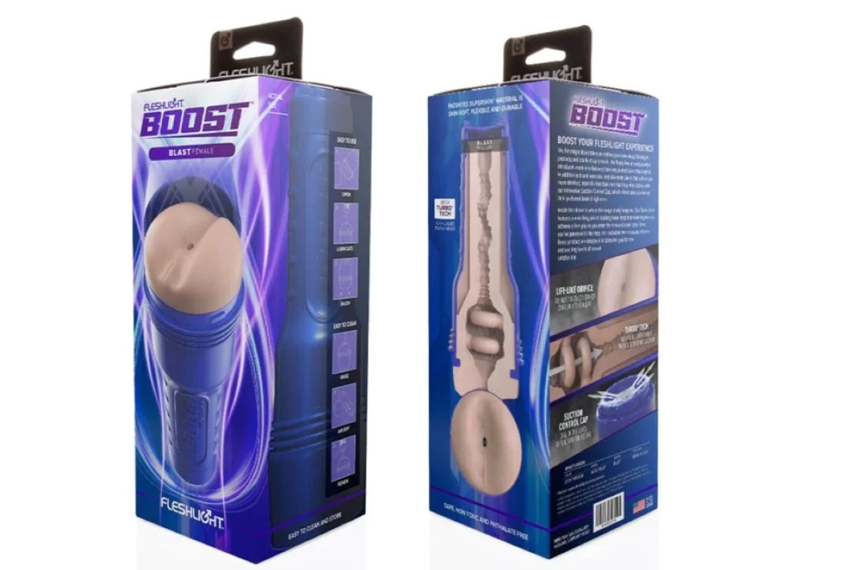Fleshlight Boost Blast geschikt voor glijmiddel op waterbasis