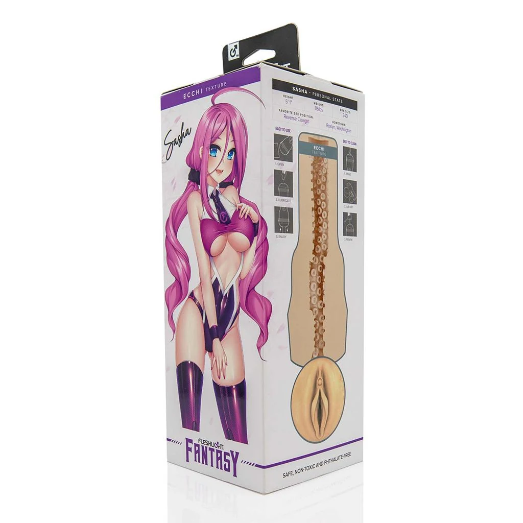 Fleshlight Fantasy Sasha Nakamoto Ecchi inclusief water-based glijmiddel