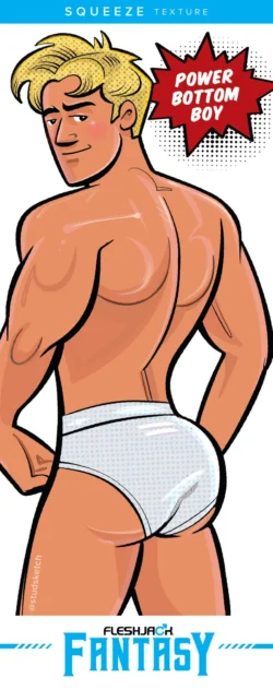 Fleshjack Fantasy Power Bottom Boy masturbator in beige met anus opening