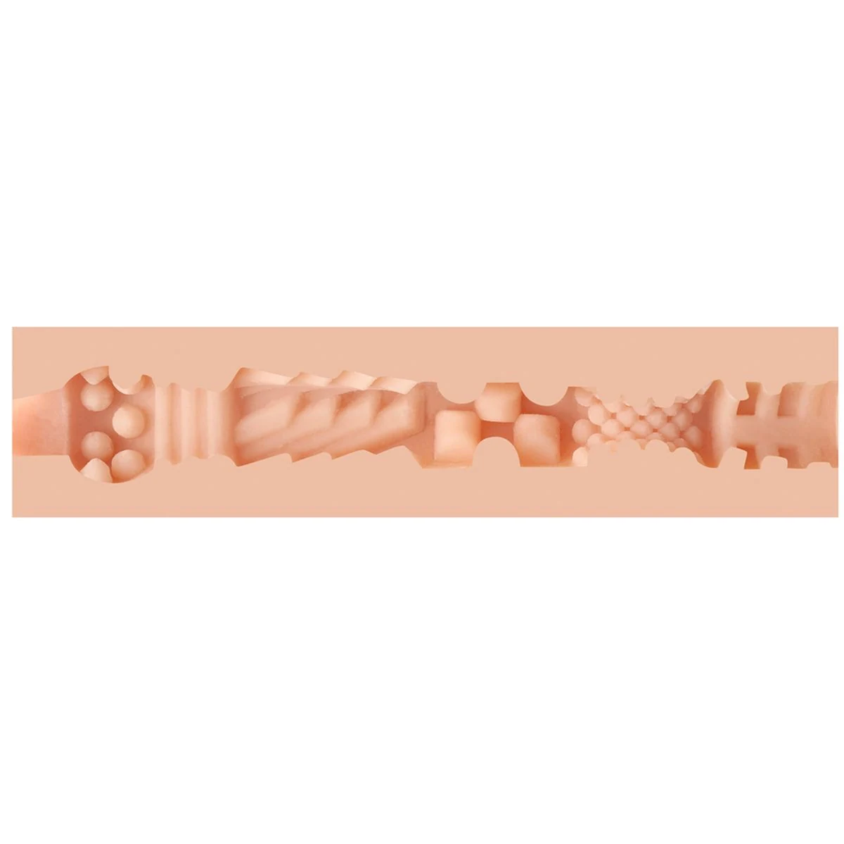 Fleshlight Abella Danger masturbator met noppen en ribbels aan de binnenkant