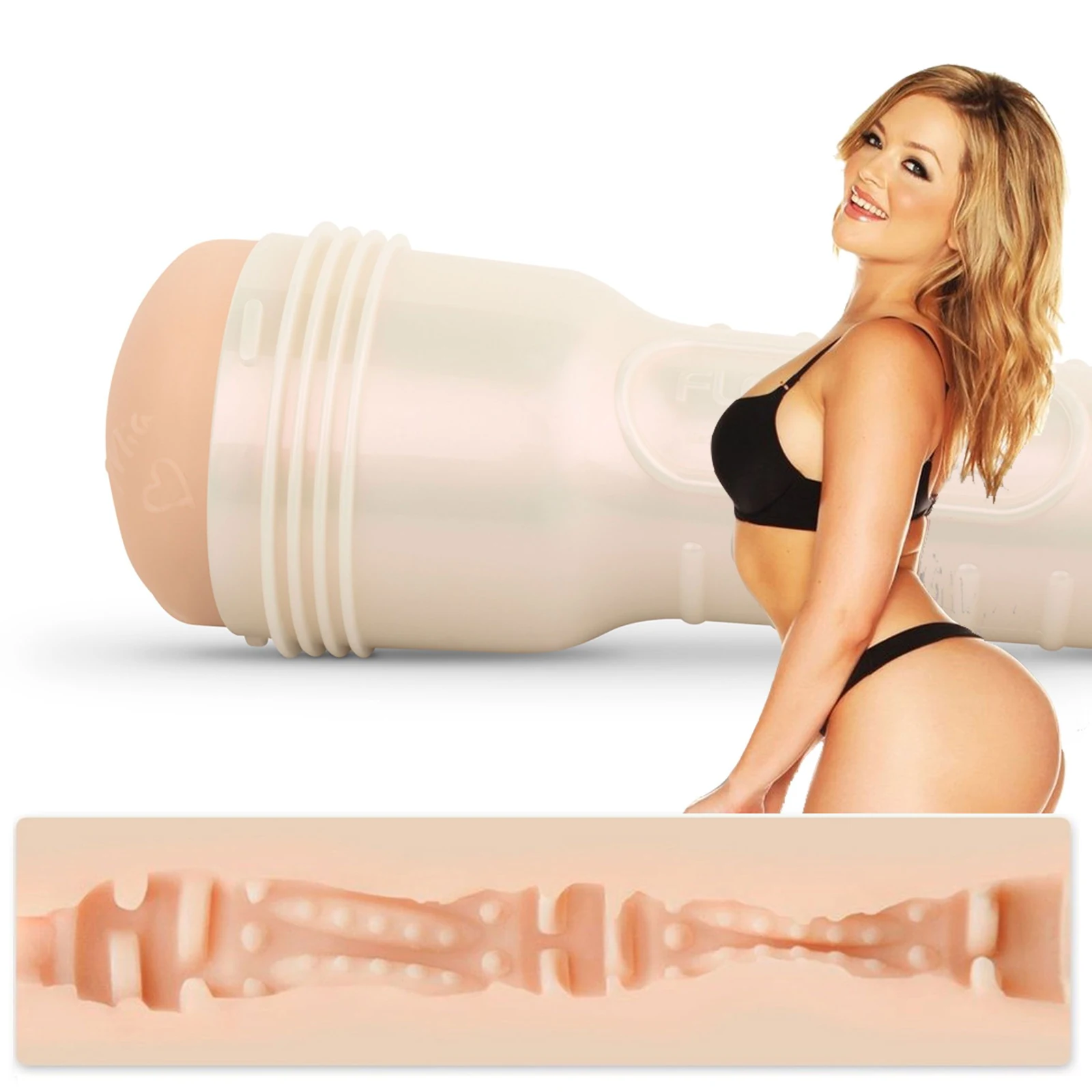 Fleshlight Girls Alexis Texas Outlaw masturbator met beige SuperSkin sleeve
