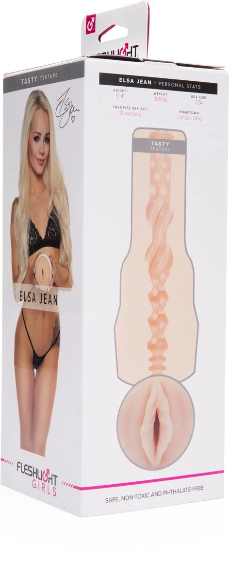 Fleshlight Girls Elsa Jean Tasty met verstelbaar vacuüm via achterdop