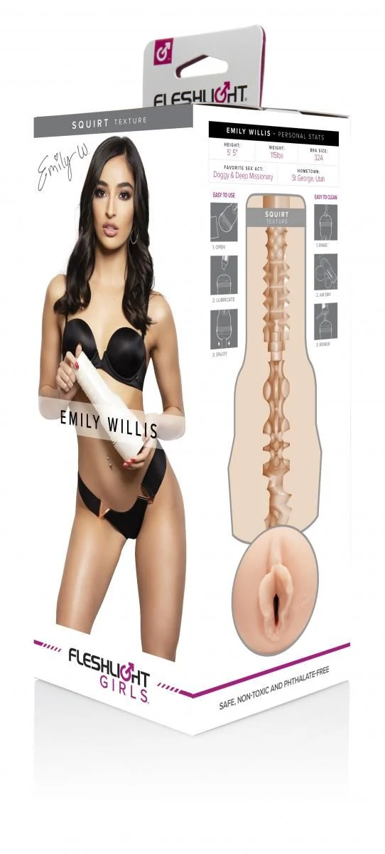 Fleshlight Girls Emily Willis Squirt eenvoudig schoon te maken sleeve