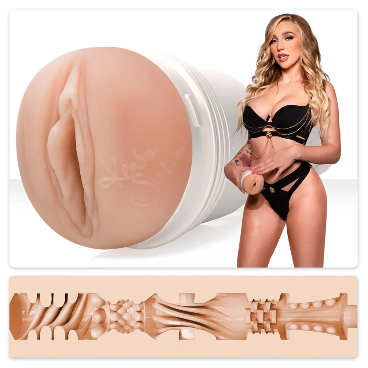 Fleshlight Girls Kendra Sunderland Angel geschikt voor glijmiddel op waterbasis