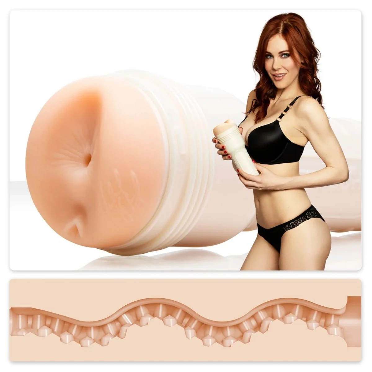Fleshlight Maitland Ward Tight Chicks sleeve van TPE en SuperSkin