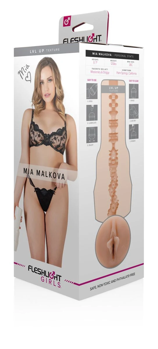Fleshlight Girls Mia Malkova LVL UP eenvoudig schoon te maken