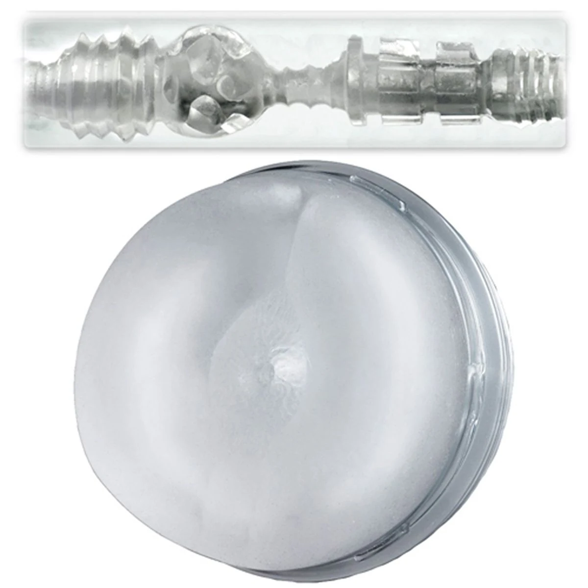 Fleshlight Ice Butt Crystal masturbator transparant met doorzichtige sleeve