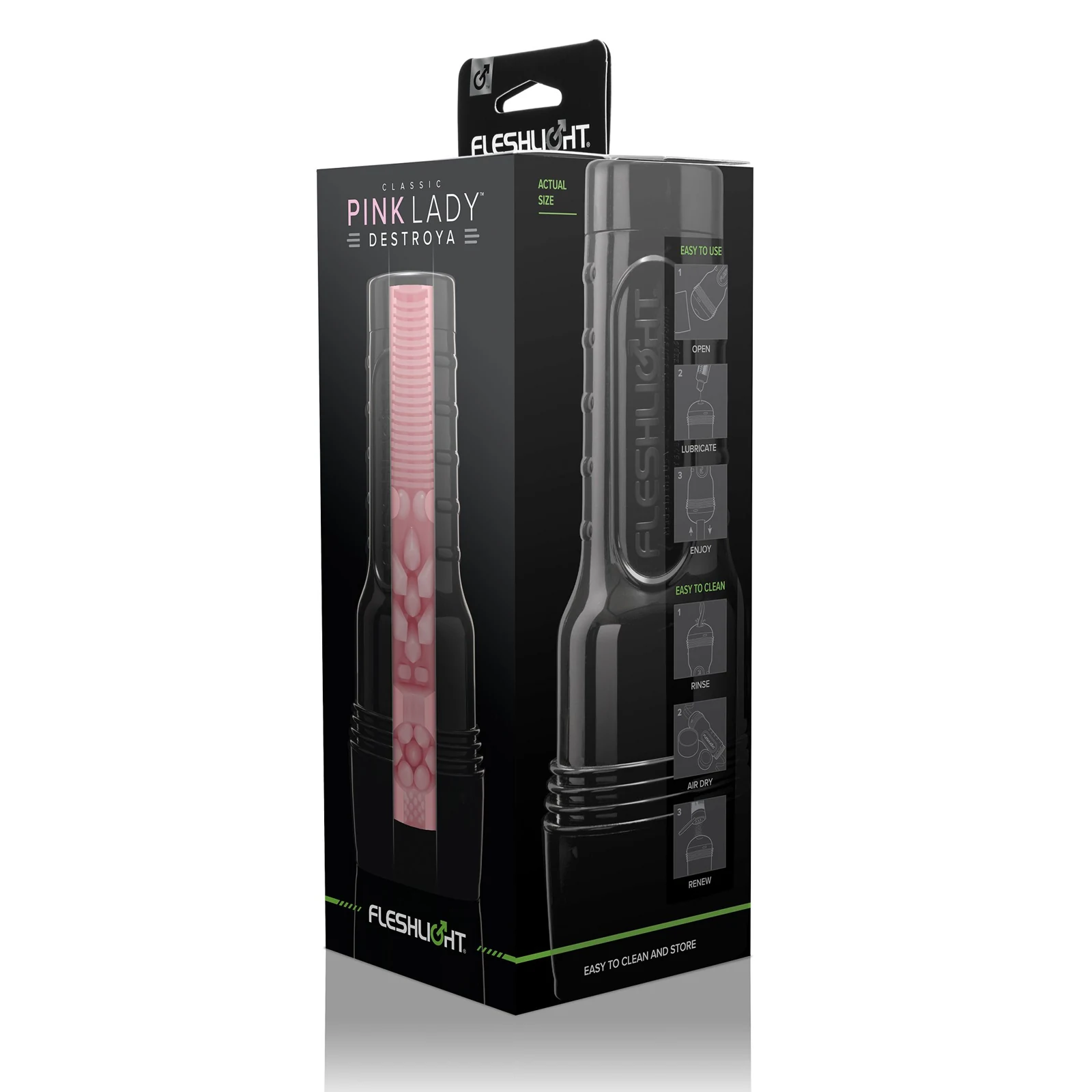 Fleshlight Pink Lady Destroya masturbator met roze vagina-opening