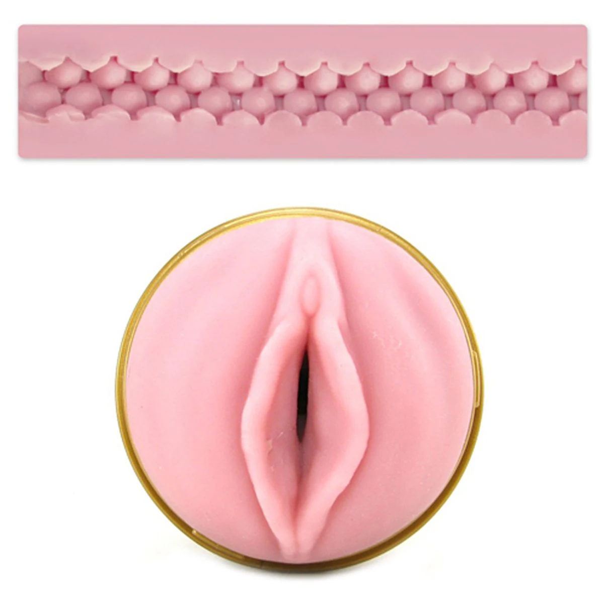 Beige Fleshlight Pink Lady STU masturbator met Superskin sleeve