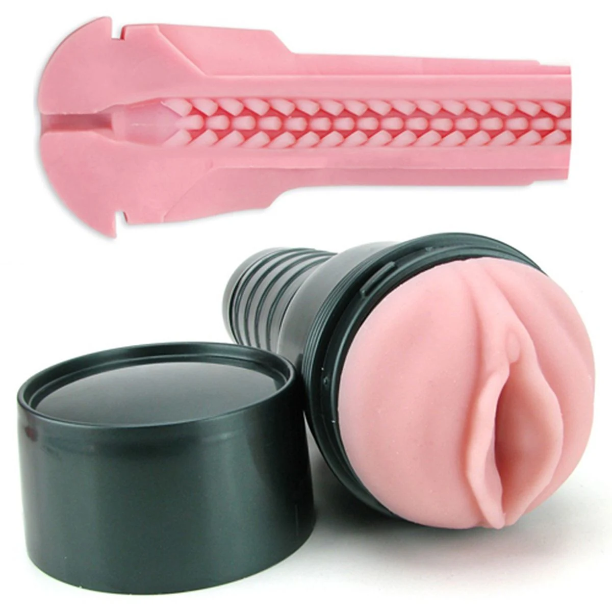 Fleshlight Pink Lady Touch Vibrerend met standaard vibratie en beige siliconen materiaal