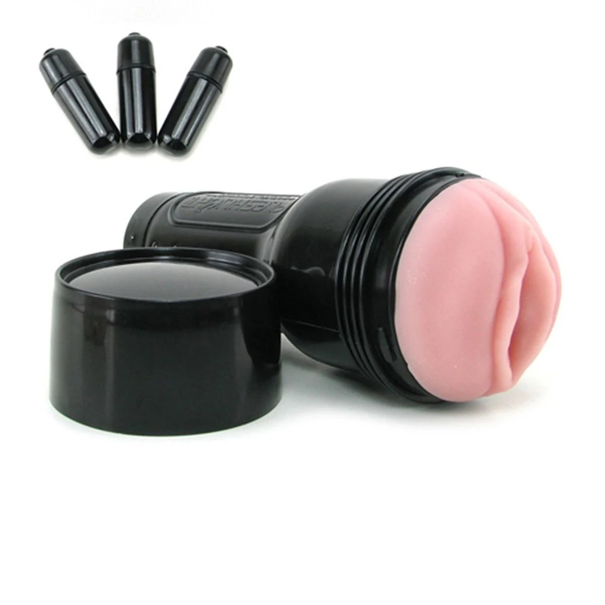 Fleshlight Pink Lady Touch Vibrerend masturbator voor hem met interne noppen en ribbels