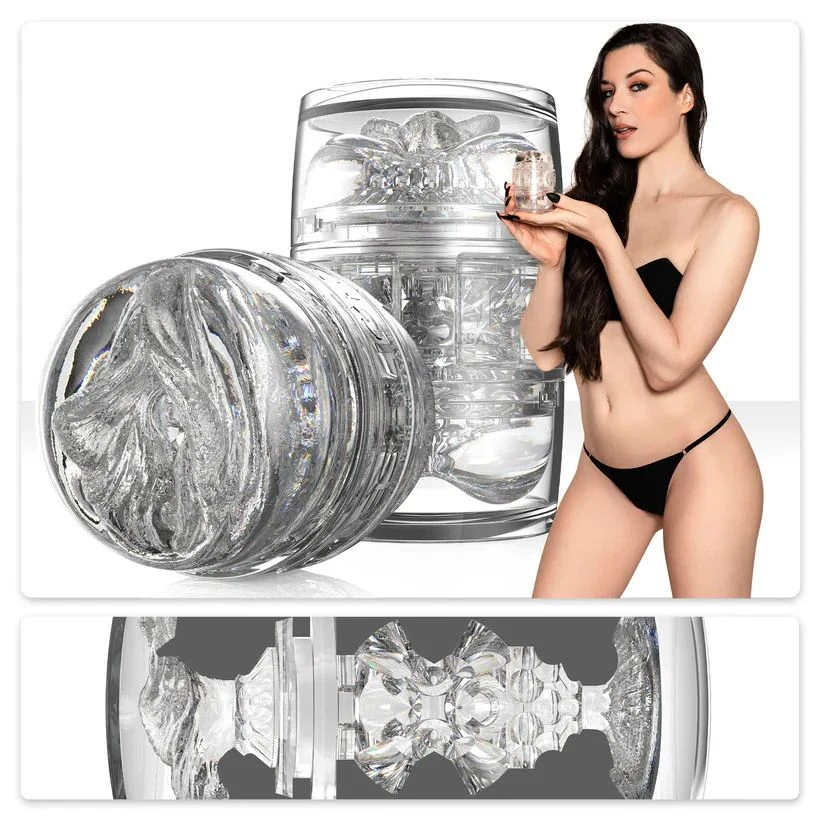 Fleshlight Quickshot Stoya transparante masturbator met vagina- en anusopening