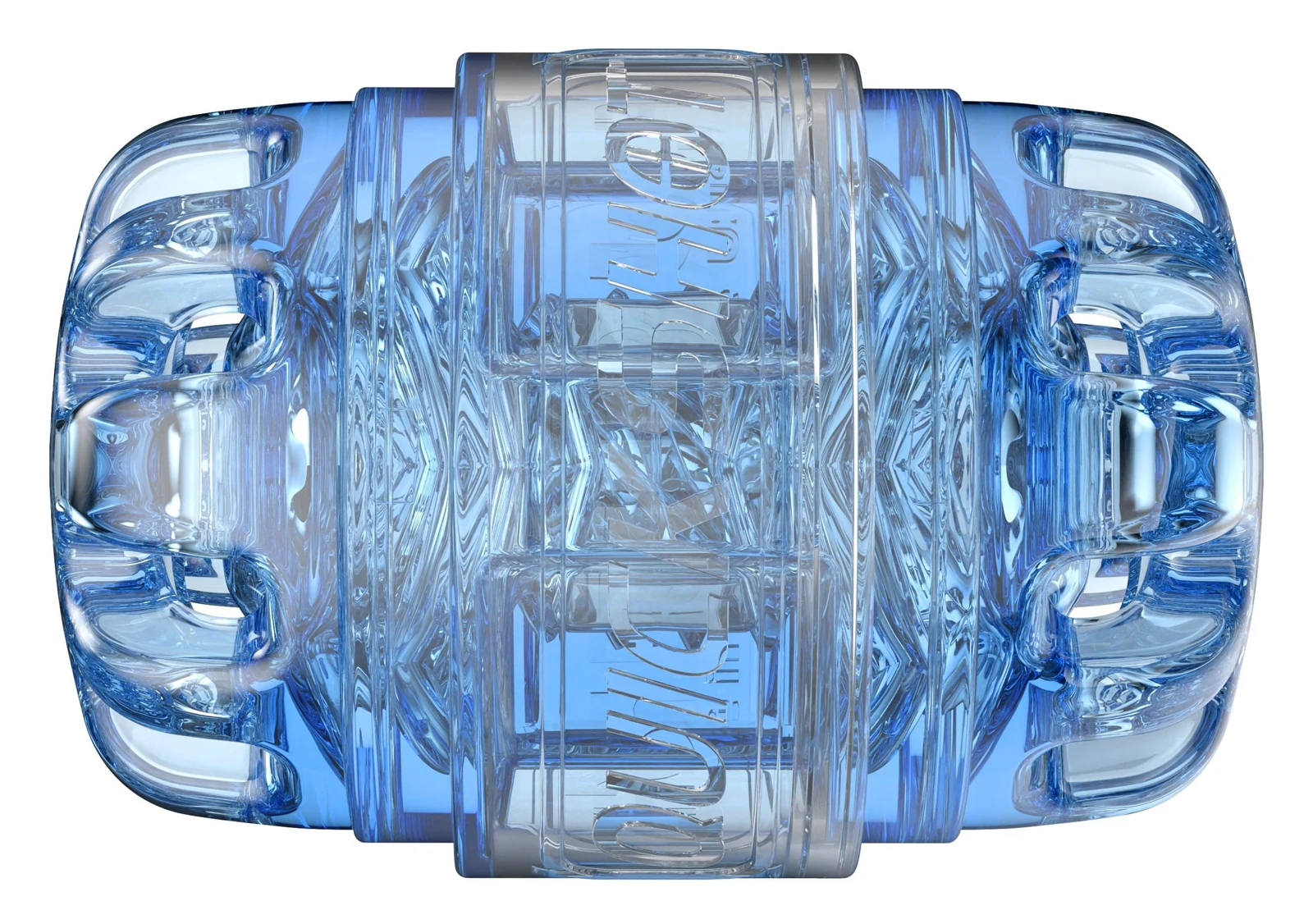 Fleshlight Quickshot Turbo blauw, compacte masturbator met neutrale opening