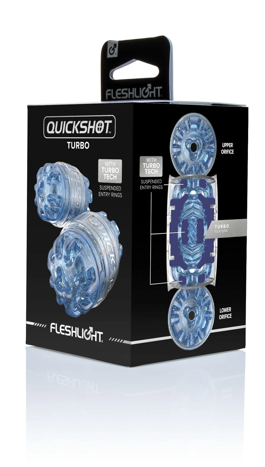 Fleshlight Quickshot Turbo voor hem, geschikt voor glijmiddel op waterbasis