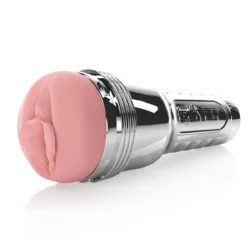 Fleshlight Quiver vibrerende stroker in roze met realistische sleeve