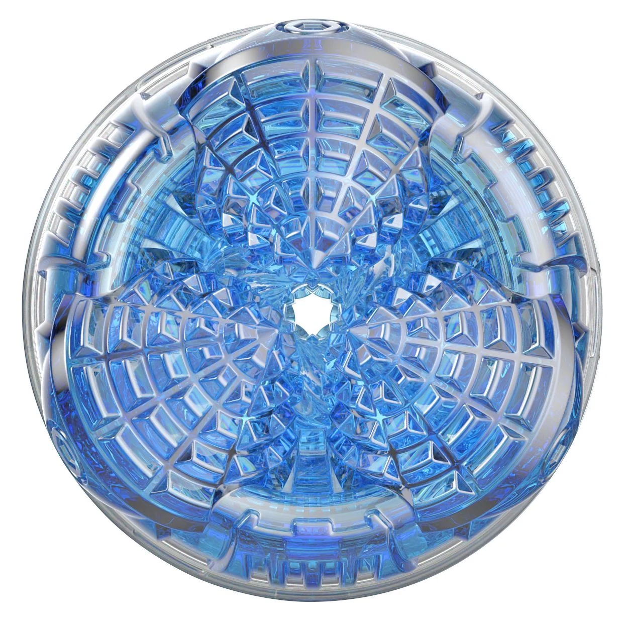 Fleshlight Turbo Core Ice met flexibele getextureerde sleeve