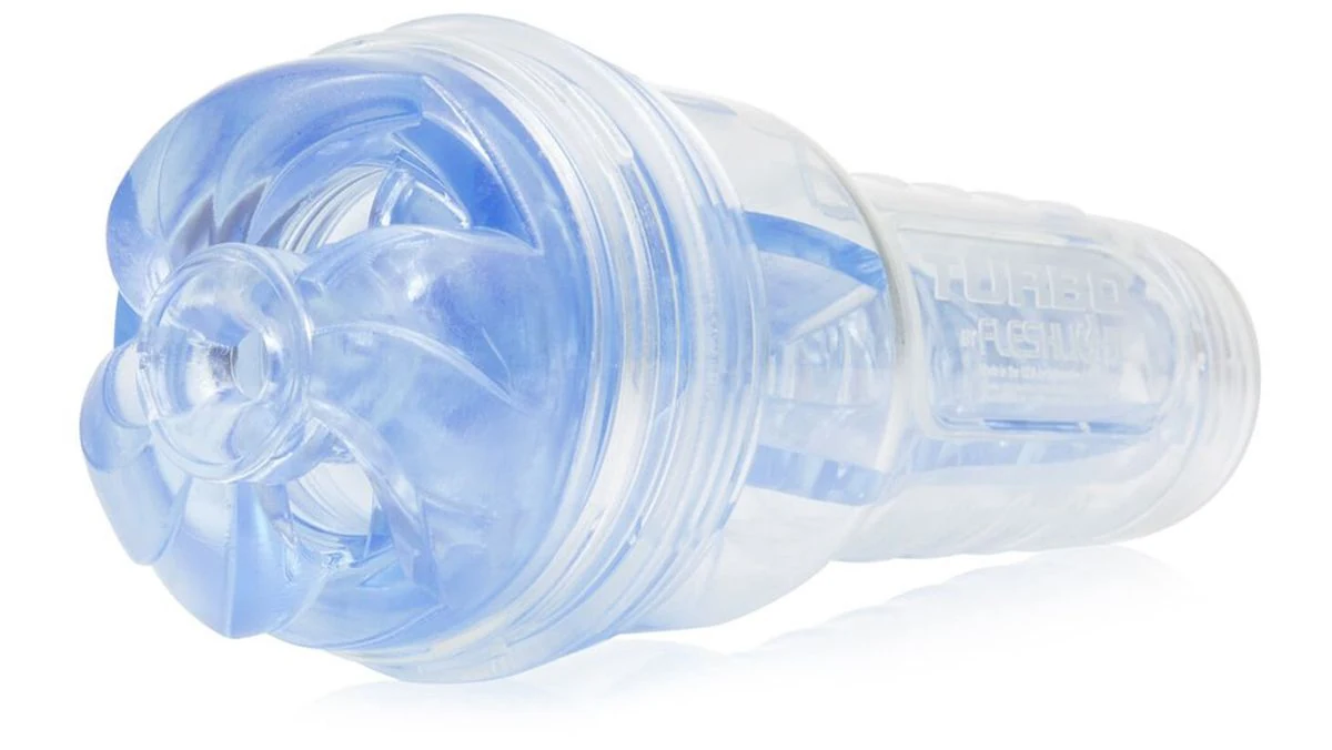 Fleshlight Turbo Thrust IJsblauw met transparante huls en ijsblauwe sleeve