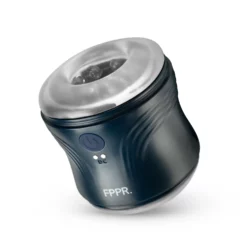 FPPR. 2-zijdige vibrerende masturbator in blauw met 10 vibratiestanden