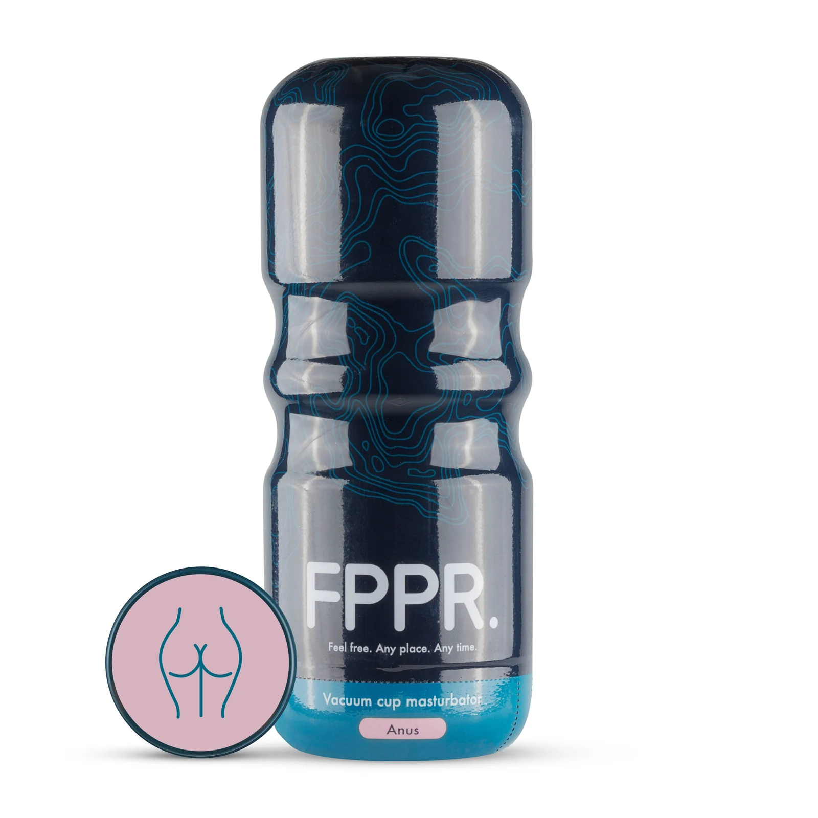 FPPR. anus masturbator roze met discrete behuizing