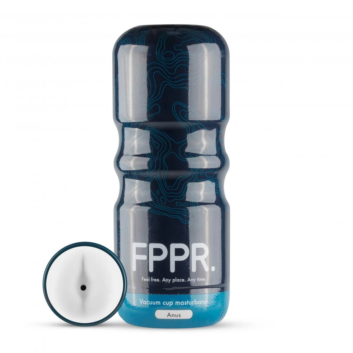 Discrete witte masturbator van FPPR. met uitneembare sleeve