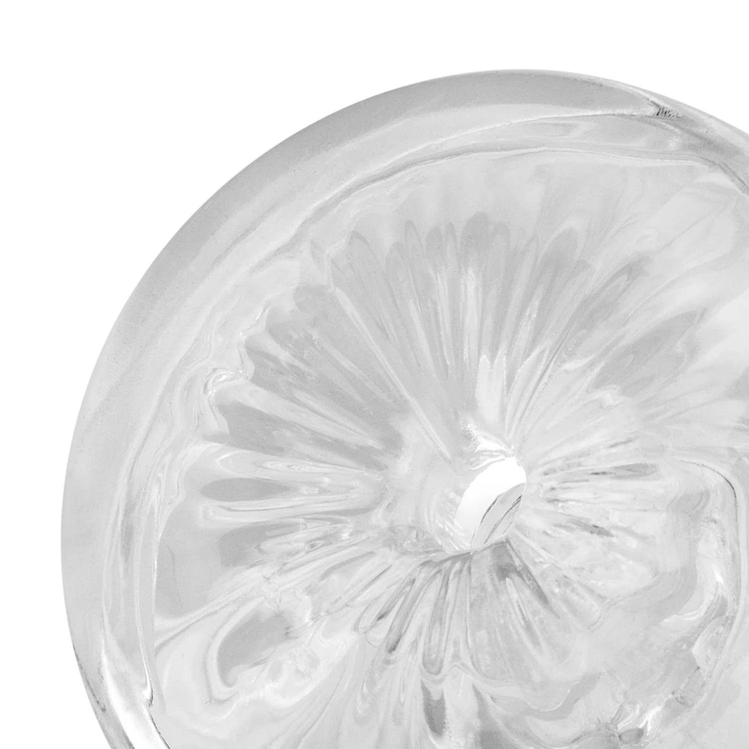 Compacte transparante masturbator met vagina en anus opening