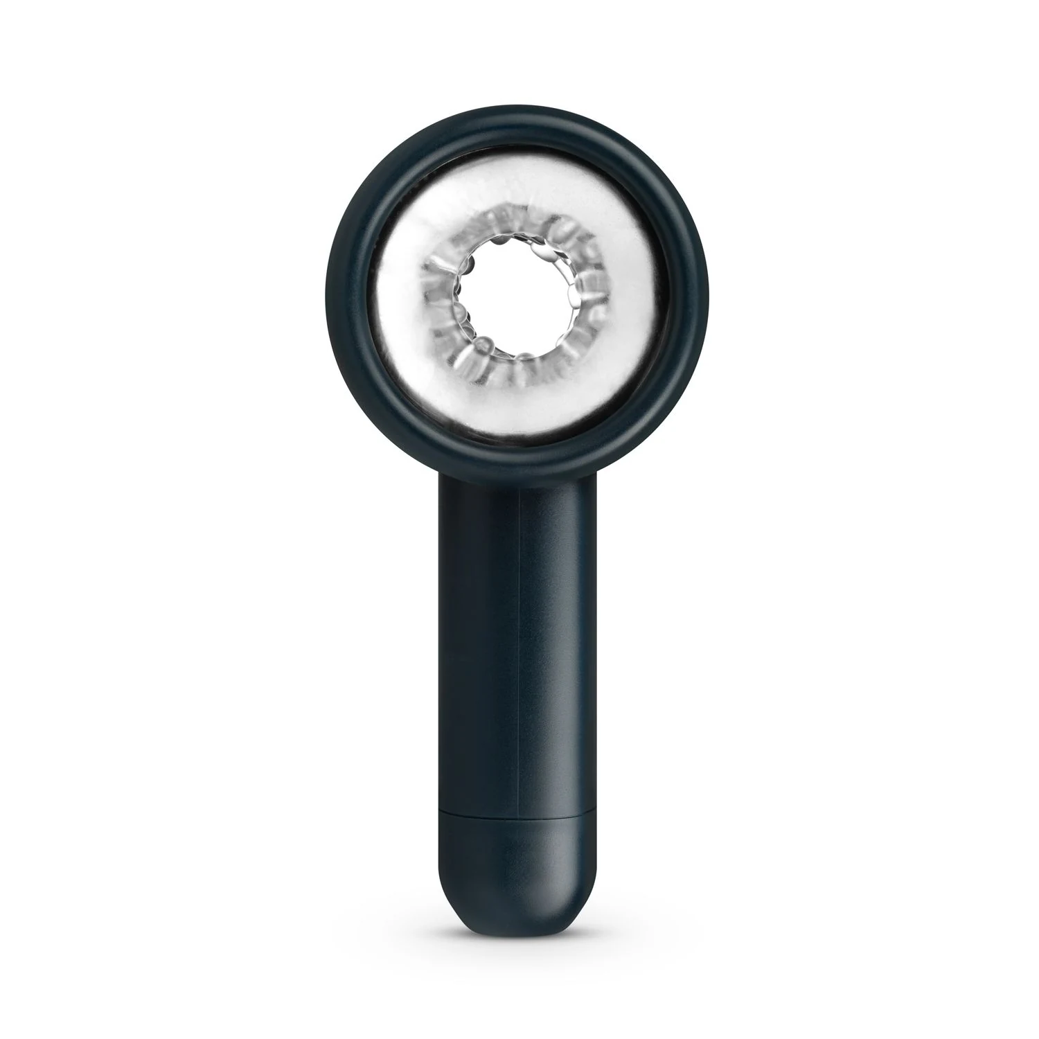 Blauwe automatische masturbator met vibratie voor penisstimulatie