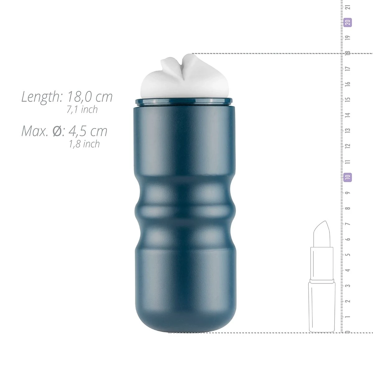 FPPR. masturbator van rubber en TPE met discrete look