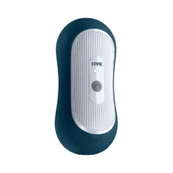 FPPR. Squeezable Vibrating Masturbator Blauw, vibrerende masturbator met knijpbare zachte huls