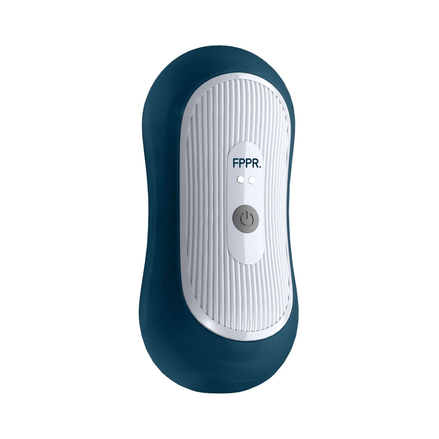 FPPR. Squeezable Vibrating Masturbator Blauw, vibrerende masturbator met knijpbare zachte huls
