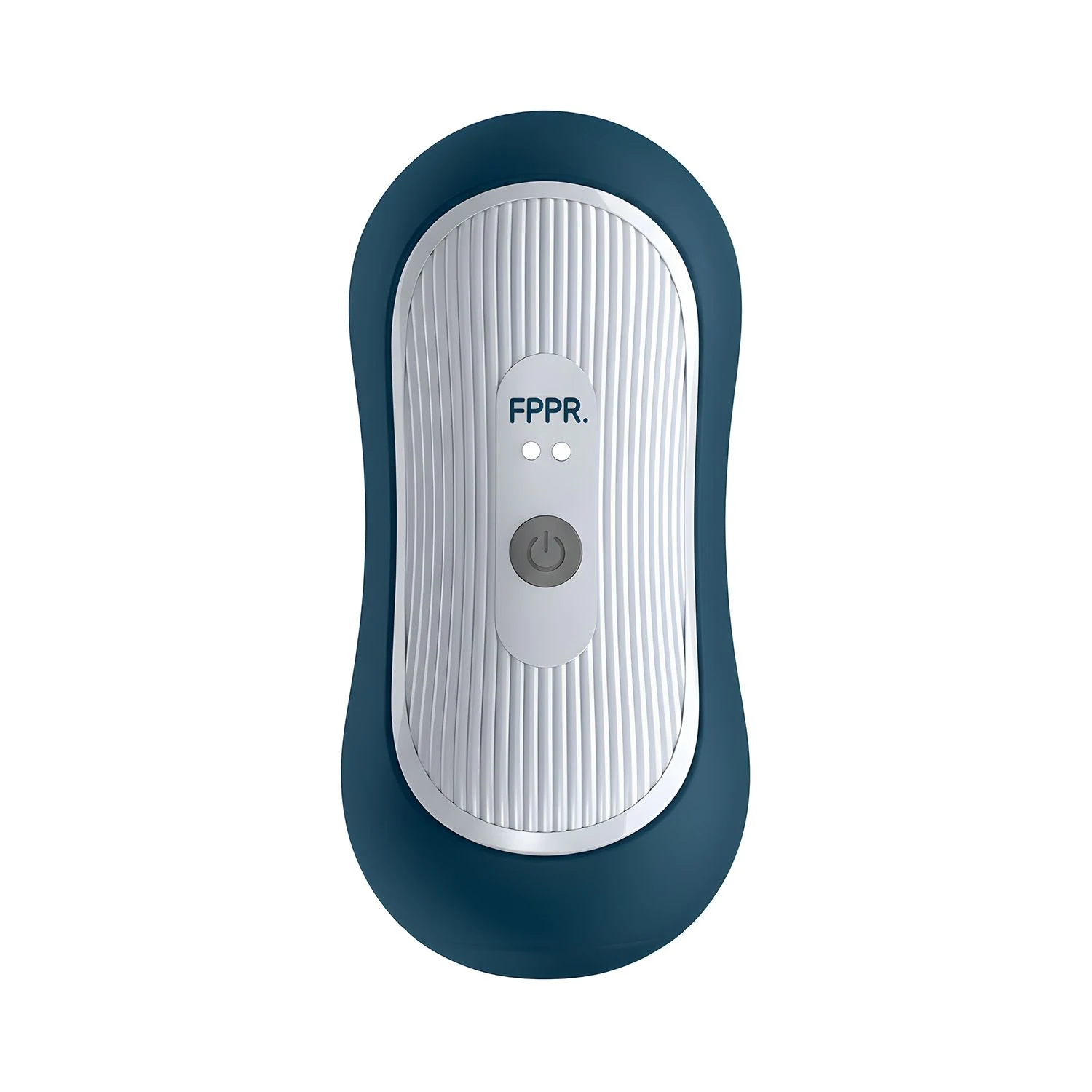 Vibrerende masturbator blauw van FPPR. met flexibele sleeve en ABS, rubber en TPE