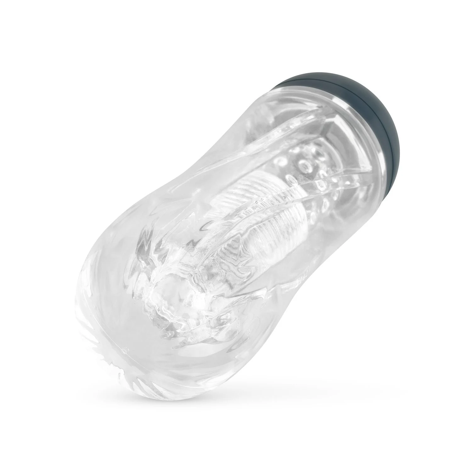 Masturbator met transparante kleur en invoerdiepte van 140 mm