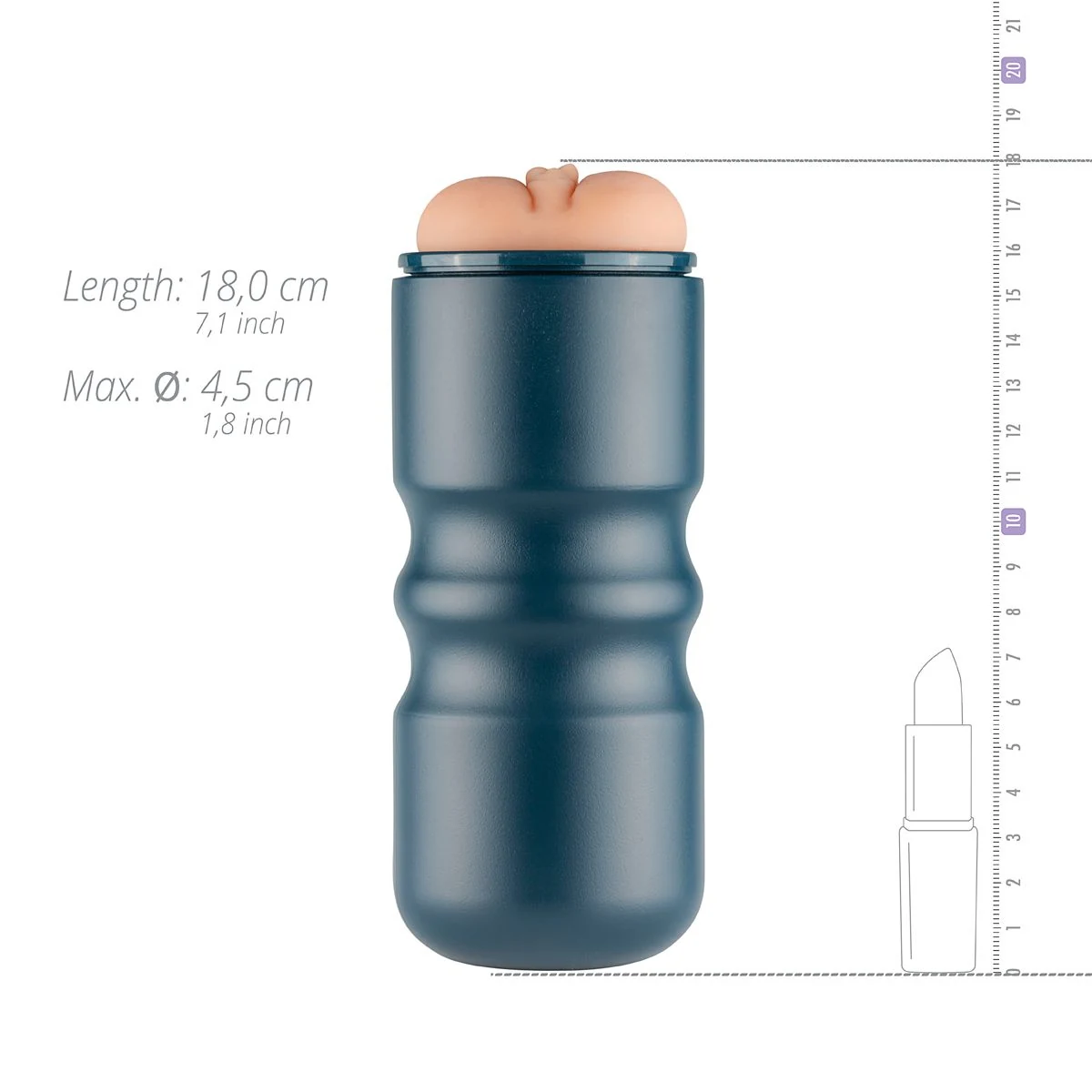 FPPR. masturbator met lengte 170 mm en buitendiameter 60 mm