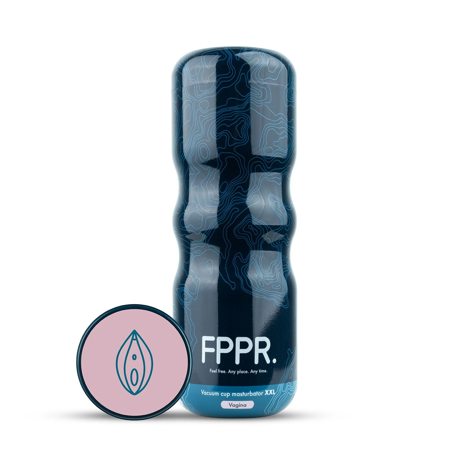 FPPR. XXL vagina masturbator blauw met realistische vagina opening
