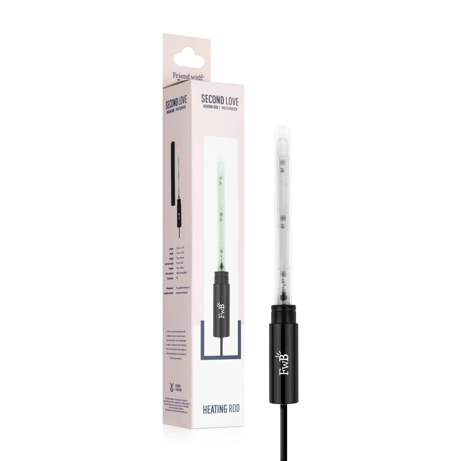 Make Me Hot verwarmingsstaaf voor masturbators met hygiënisch UV-licht