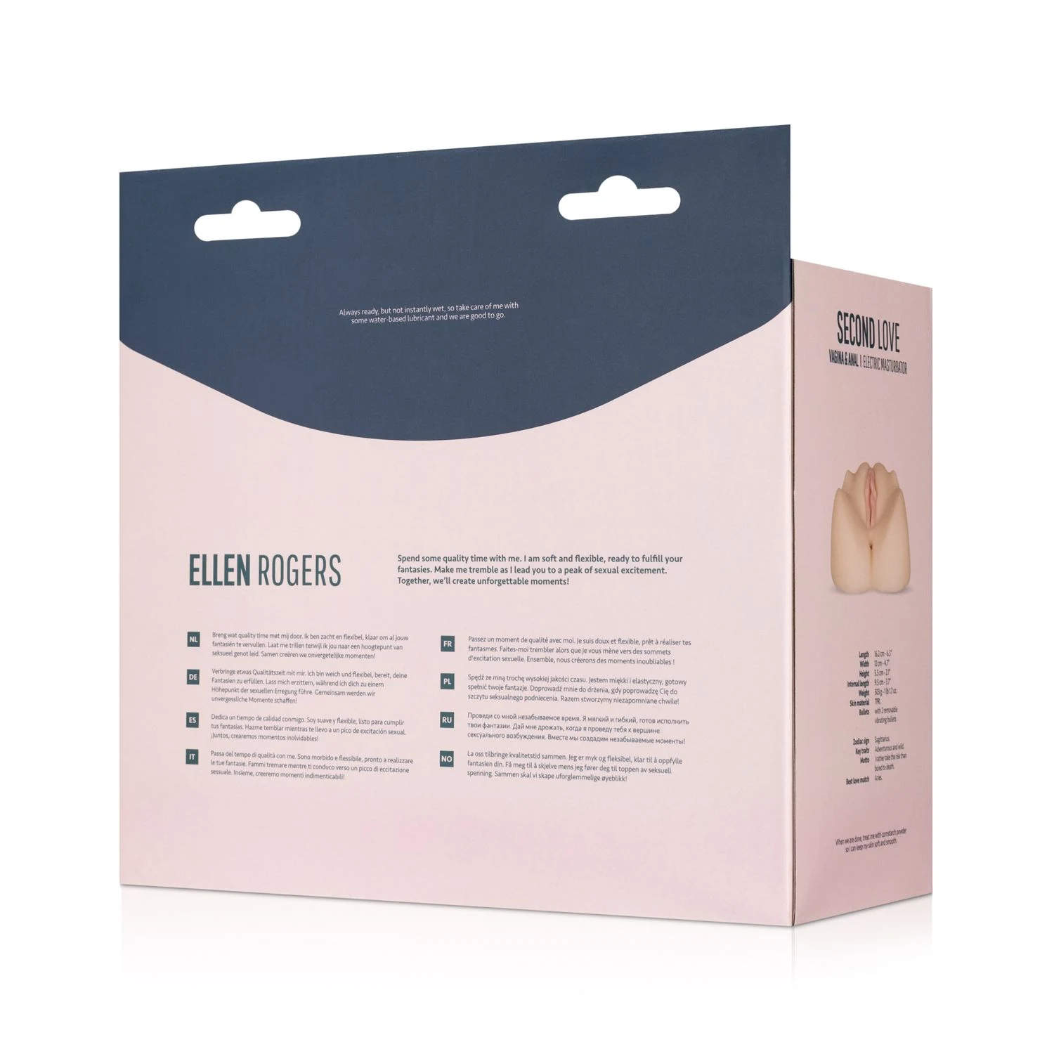 Beige masturbator met bullet vibrator uit de categorie Masturbators